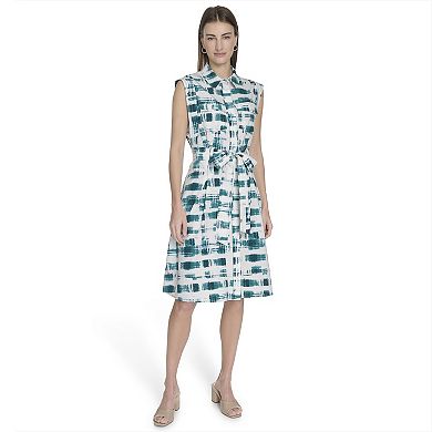 Women's Andrew Marc Belted Shirt Dress