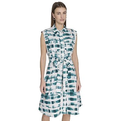 Women's Andrew Marc Belted Shirt Dress