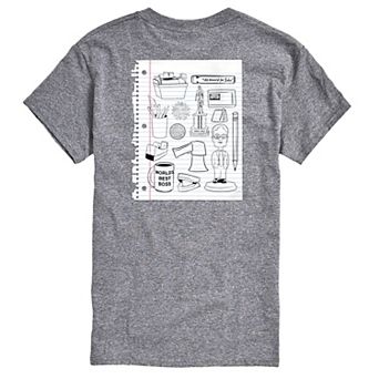 Men's The Office Notebook Scribbles Graphic Tee