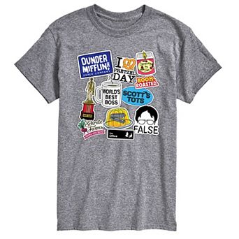 Men's The Office Stickers Graphic Tee