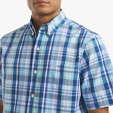 Men's Chaps Short Sleeve Button-Down Shirt