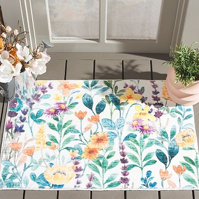 Safavieh Eli Floral Print Entry & Kitchen Throw Rug