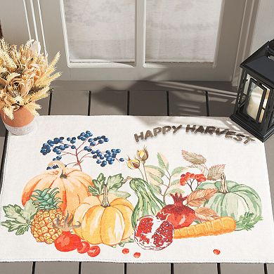 Safavieh Rue "Happy Harvest" Print Entry & Kitchen Throw Rug