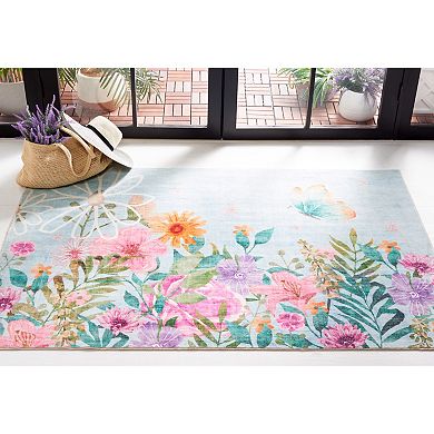 Safavieh Ari Floral Print Entry & Kitchen Area Rug