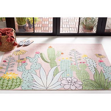 Safavieh Leo Cactus Print Entry & Kitchen Area Rug