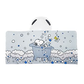 Kids' Peanuts Bubble Up Snoopy Hooded Towel