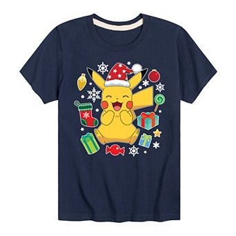 Boys 8-20 Pokémon Pika Presents Graphic Tee