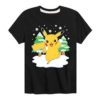 Boys 8-20 Pokémon Pikachu Snowball Graphic Tee