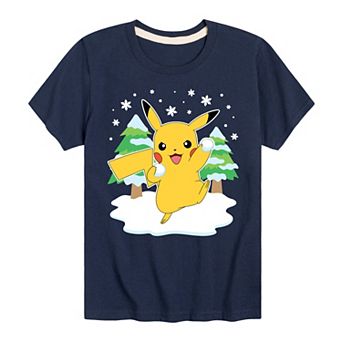 Boys 8-20 Pokémon Pikachu Snowball Graphic Tee