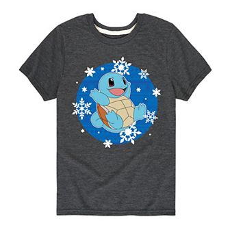 Boys 8-20 Pokémon Squirtle Snowflakes Graphic Tee