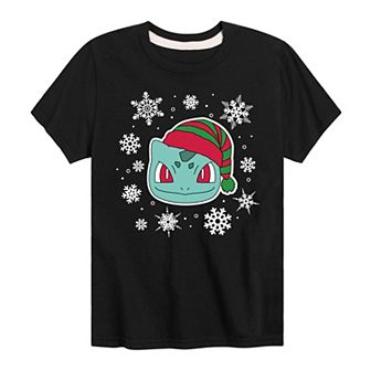 Boys 8-20 Pokémon Bulbasaur Snowflakes Graphic Tee