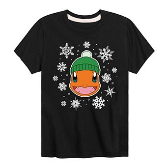 Boys 8-20 Pokémon Charmander Snowflake Graphic Tee