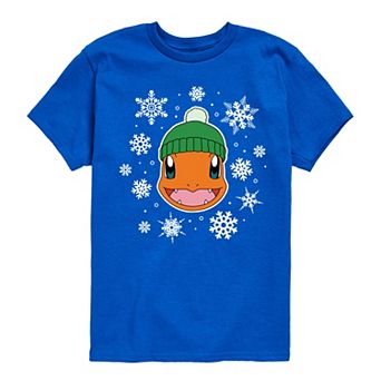 Boys 8-20 Pokémon Charmander Snowflake Graphic Tee