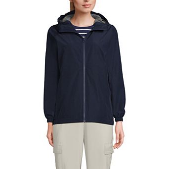 Women's Lands' End Hooded Rain Jacket