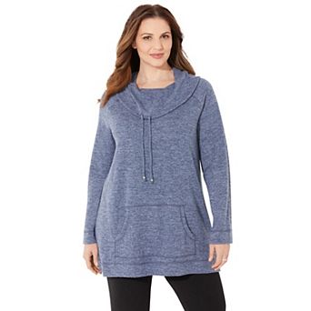 Catherines Women's Plus Size Impossibly Soft Cowlneck Top