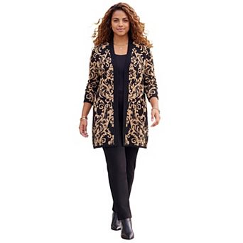 Catherines Women's Plus Size Luxe Sweater Cardigan