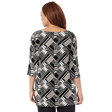 Catherines Women's Plus Size Petite Anywear Tunic