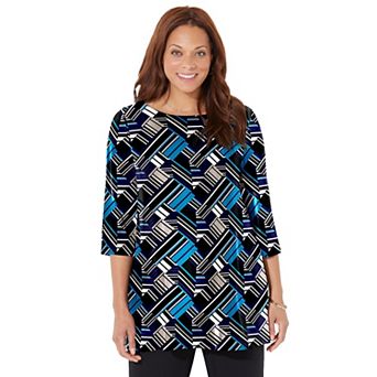 Catherines Women's Plus Size Petite Anywear Tunic