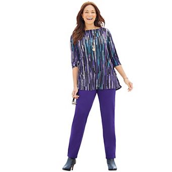 Catherines Women's Plus Size Petite Anywear Tunic