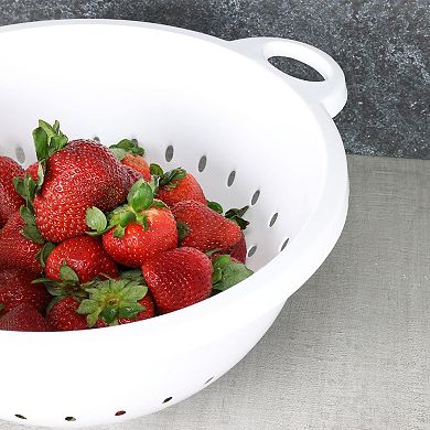 Plastic Deep Colander 5-qt White