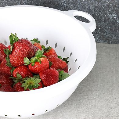 Plastic Deep Colander 5-qt White