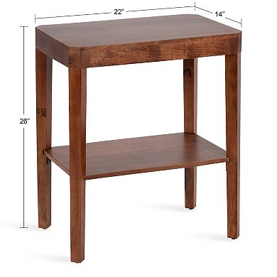 Talcott 22x26 Wood Side Table