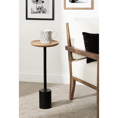 Xyler Wood and Metal Drink Table