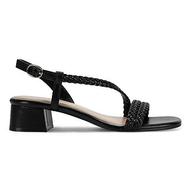 Easy Spirit Sagie Women's Asymmetrical Square Toe Dress Sandals