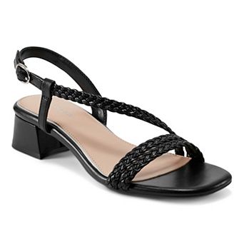 Easy Spirit Sagie Women's Asymmetrical Square Toe Dress Sandals