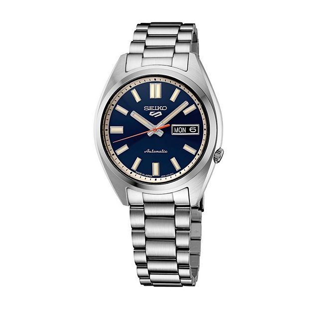 Men's Seiko 5 Sports Midsize Blue Dial Stainless Steel Automatic