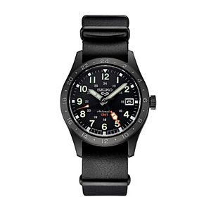 Seiko Men's 5 Sports Stainless Steel Black Dial Watch - SRPG41