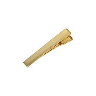 1928 Gold Tone Plain Tie Clip