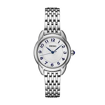 Women's Seiko Essentials White Dial Stainless Steel Quartz Watch - SUR567