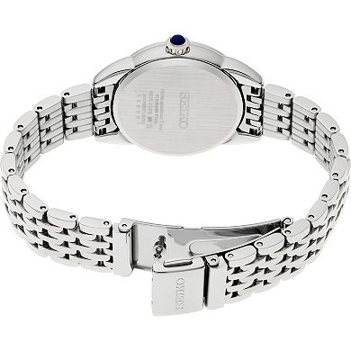 Women's Seiko Essentials White Dial Stainless Steel Quartz Watch - SUR567