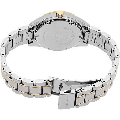 Women's Seiko Diamonds Silver Dial Two Tone Quartz Watch - SUR582