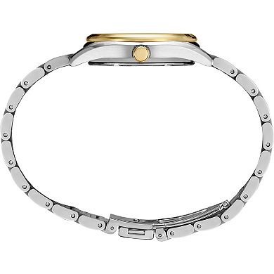 Women's Seiko Diamonds Silver Dial Two Tone Quartz Watch - SUR582