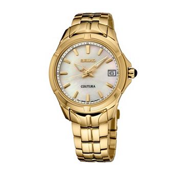 Women's Seiko Coutura Mother-of-Pearl Dial Quartz Watch - SUR588