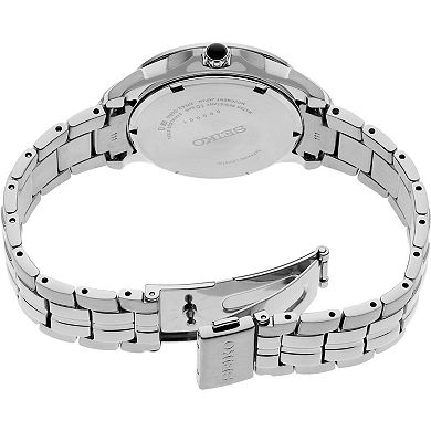 Women's Seiko Coutura Diamonds Pink Mother-of-Pearl Dial Stainless Steel Quartz Watch - SUR589