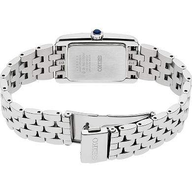 Women's Seiko Crystals Silver Dial Stainless Steel Quartz Watch - SWR091