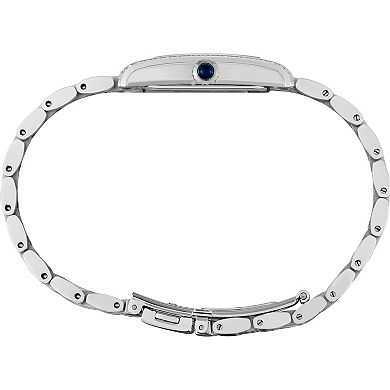 Women's Seiko Crystals Silver Dial Stainless Steel Quartz Watch - SWR091