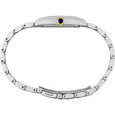 Women's Seiko Crystals Silver Dial Two Tone Quartz Watch - SWR093