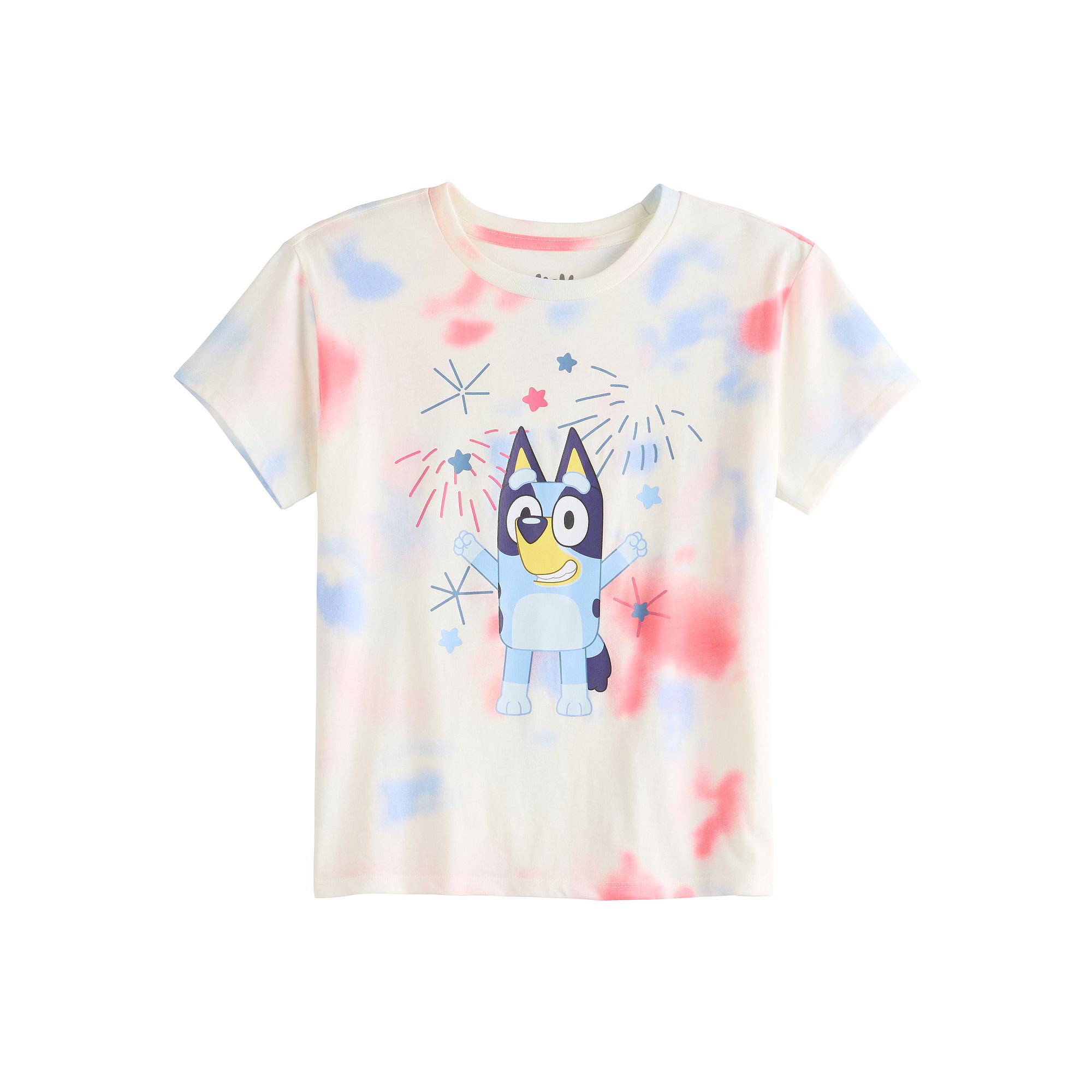 Girls 7-16 Bluey Americana Fireworks Graphic Tee, Girls, Size: Medium, Ivo
