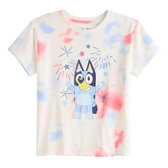 Girls 7-16 Bluey Americana Fireworks Graphic Tee