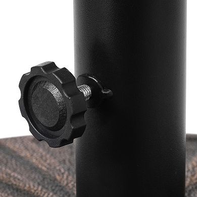 Westintrends 20" diameter round hard plastic free standing umbrella base