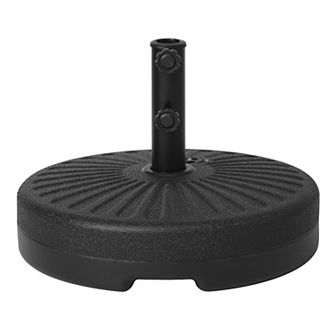 Westintrends 20" diameter round hard plastic free standing umbrella base