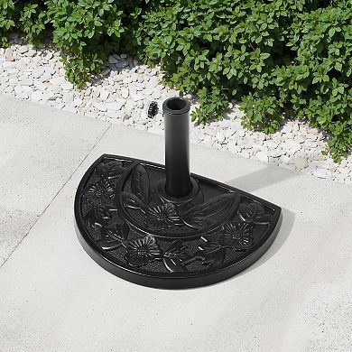 Sturdy Freestanding Resin Umbrella Half Base