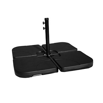 Westintrends 4 pc Universal Umbrella Cross Base Weights With Stand Brace