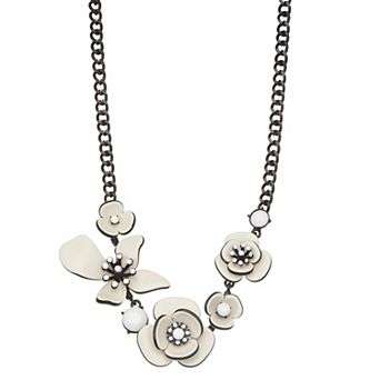 Simply Vera Vera Wang 17 in Flower Frontal Necklace
