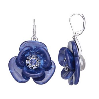 Simply Vera Vera Wang Leverback Flower Drop Earrings