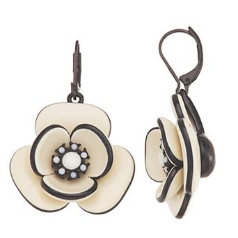 Simply Vera Vera Wang Leverback Flower Drop Earrings